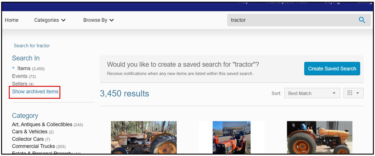 Previous Auction Results Proxibid