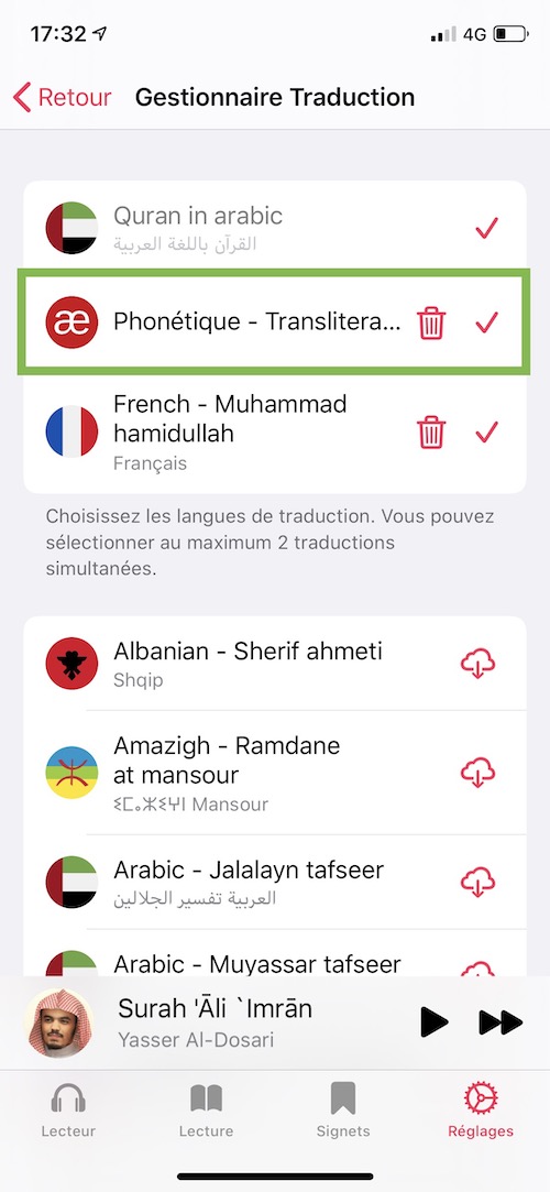 Comment ajouter la traduction en français Quanticapps