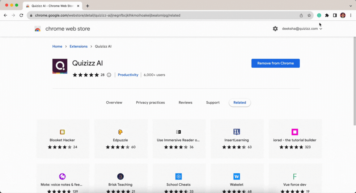 Quizizz AI Chrome Extension Turn sites Into Quizzes in Seconds Help Center