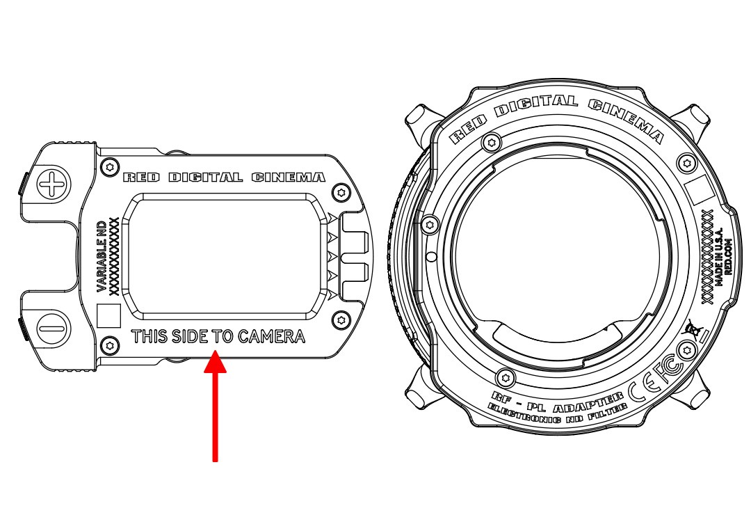RF to PL Adapter w/ Electronic ND Quick Start Guide RED Support
