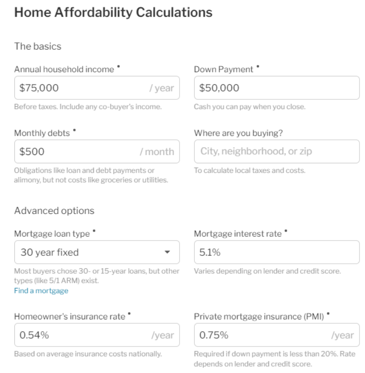 Affordability Calculator Redfin Customer Service