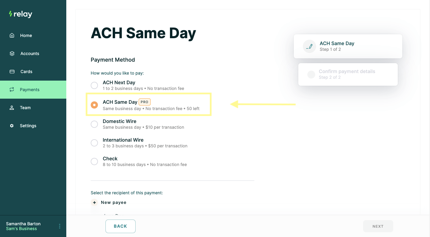 How to Make a SameDay ACH Payment Relay Financial