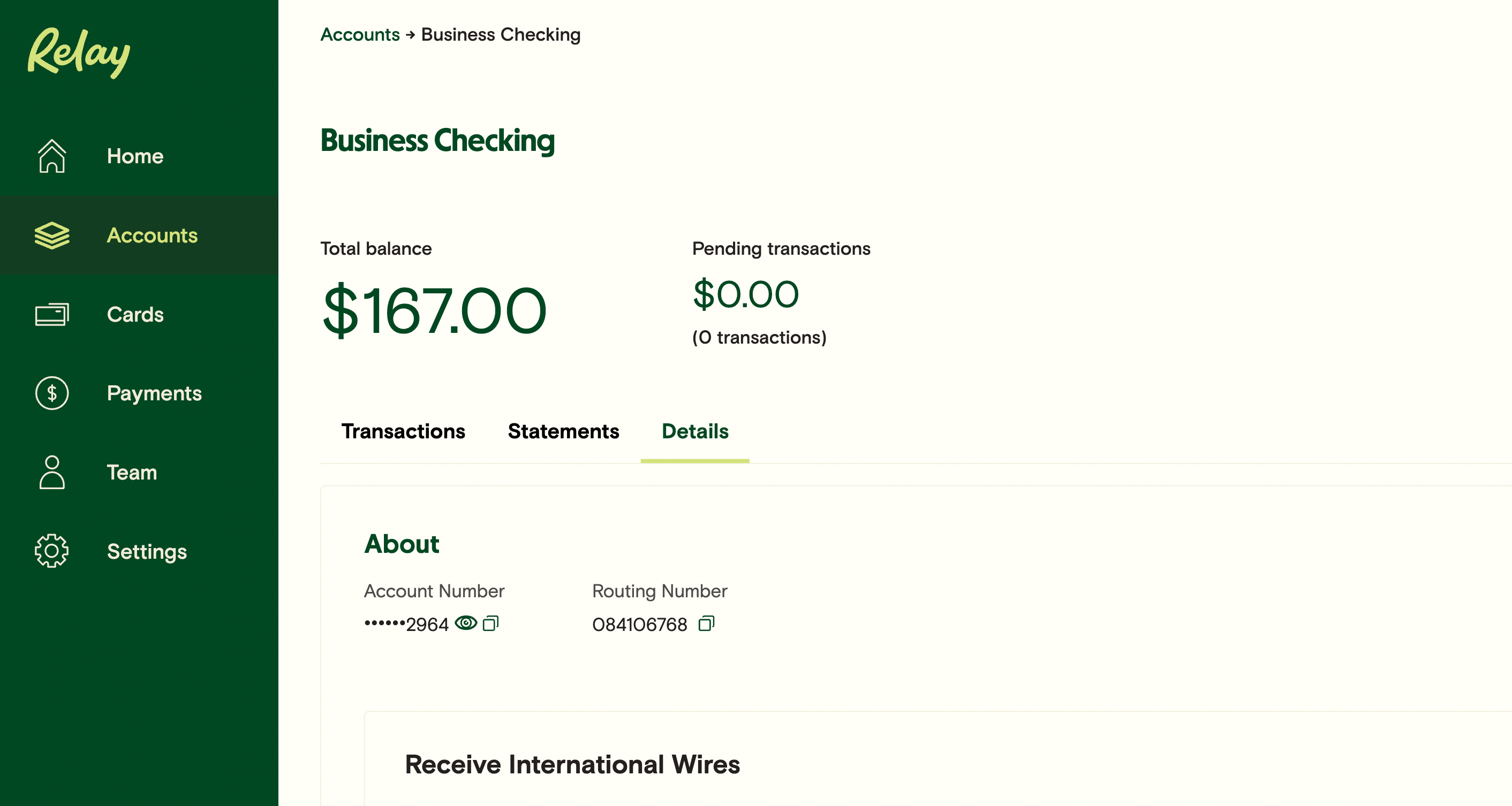 Viewing Your Account and Routing Numbers Relay Financial