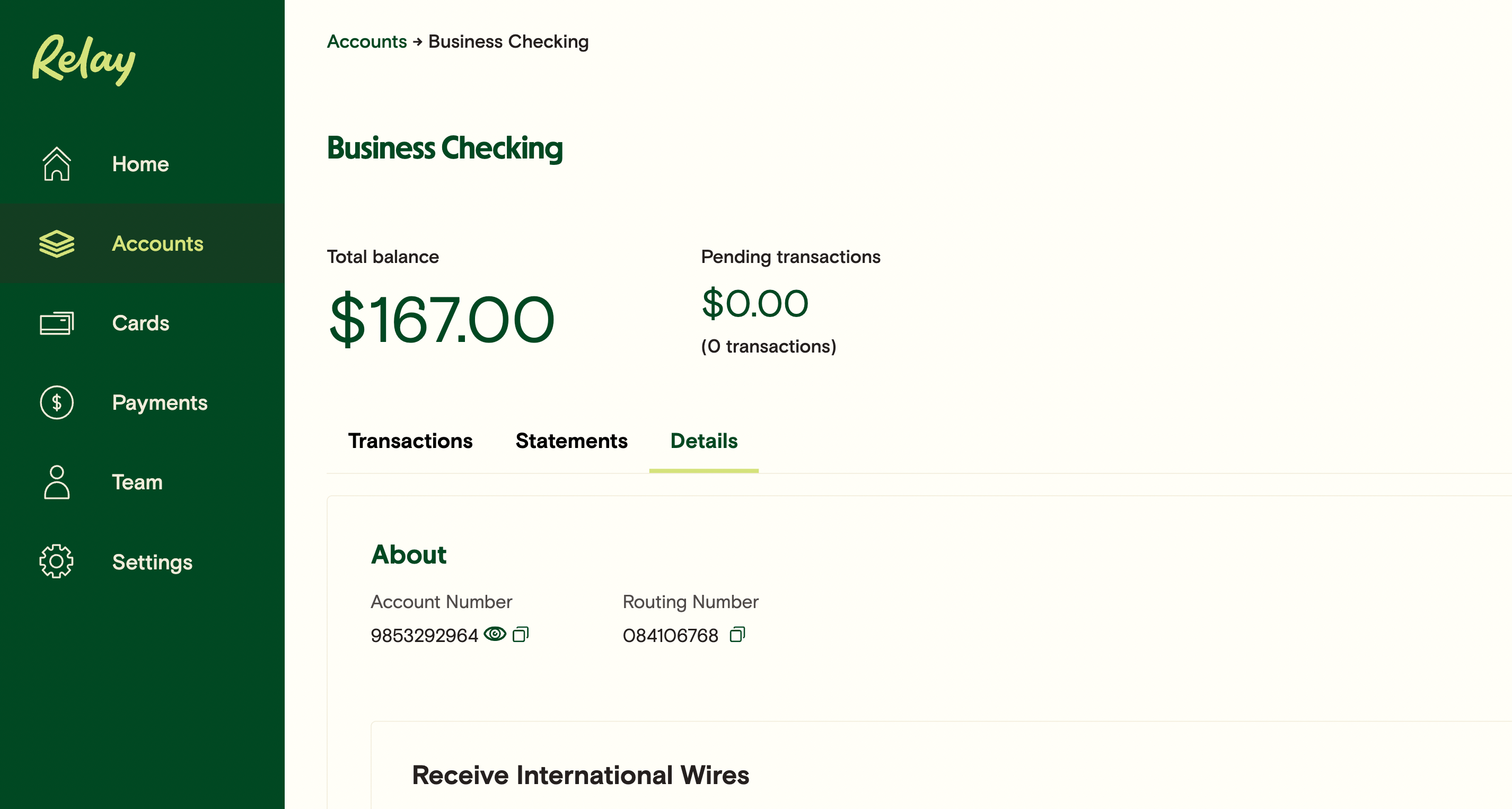 Viewing Your Account and Routing Numbers Relay Financial