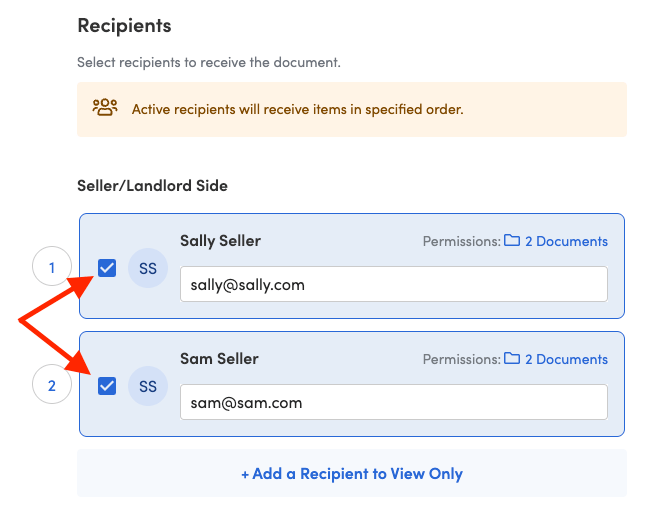 Sending to Multiple Recipients Using 'Signing Sequence' Remine
