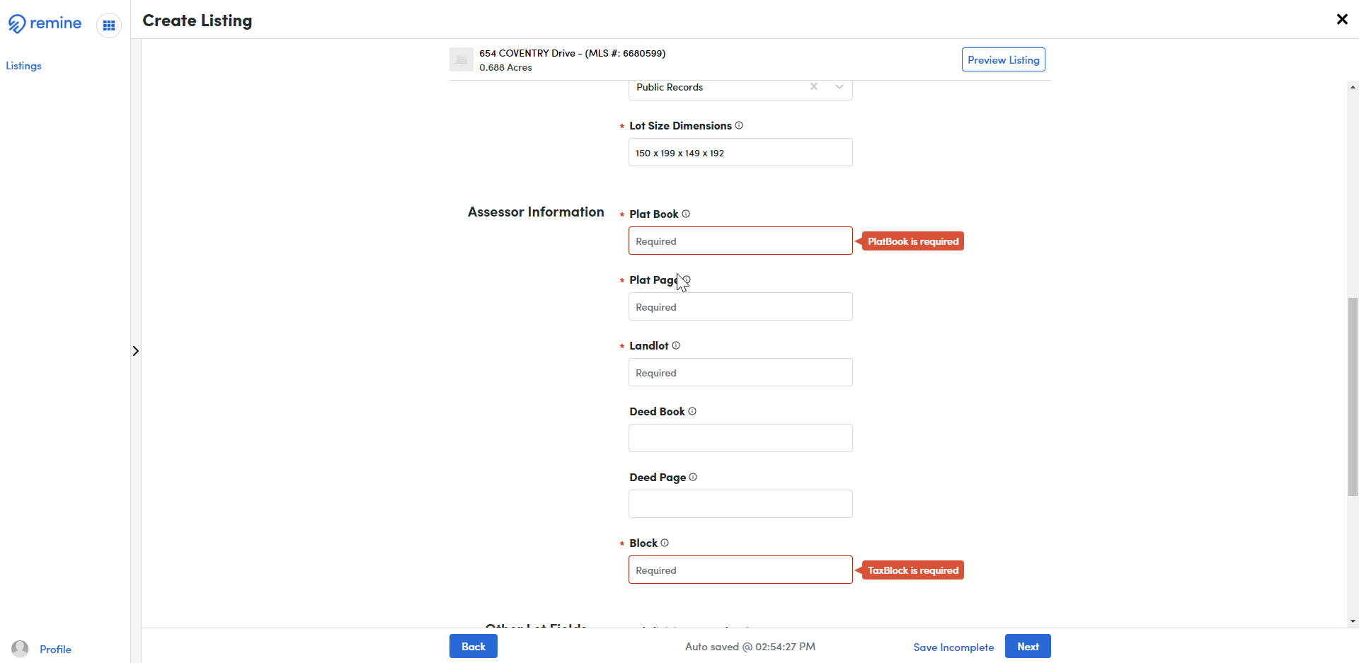 How Do I Create a Listing in Remine Add/Edit? Remine Support Center