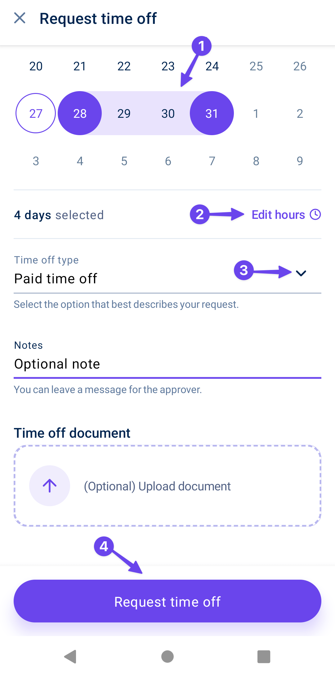 How to request time off on your mobile app Remote