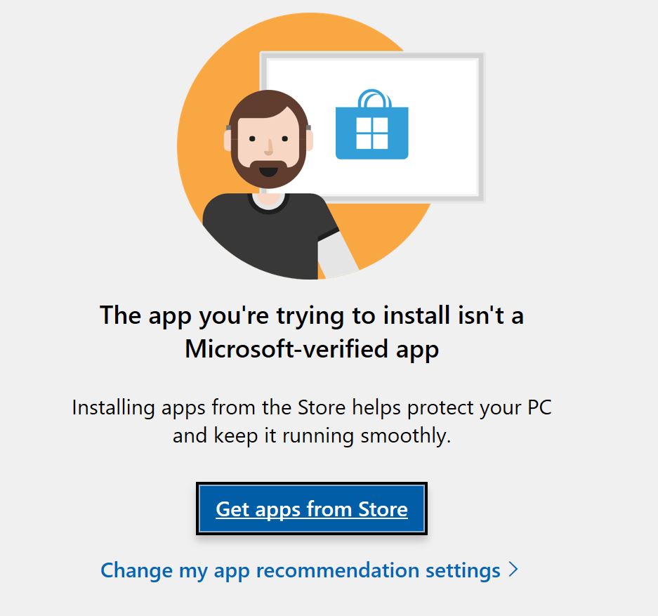 The App You're Trying to Install isn't a MicrosoftVerified App Respondus Support