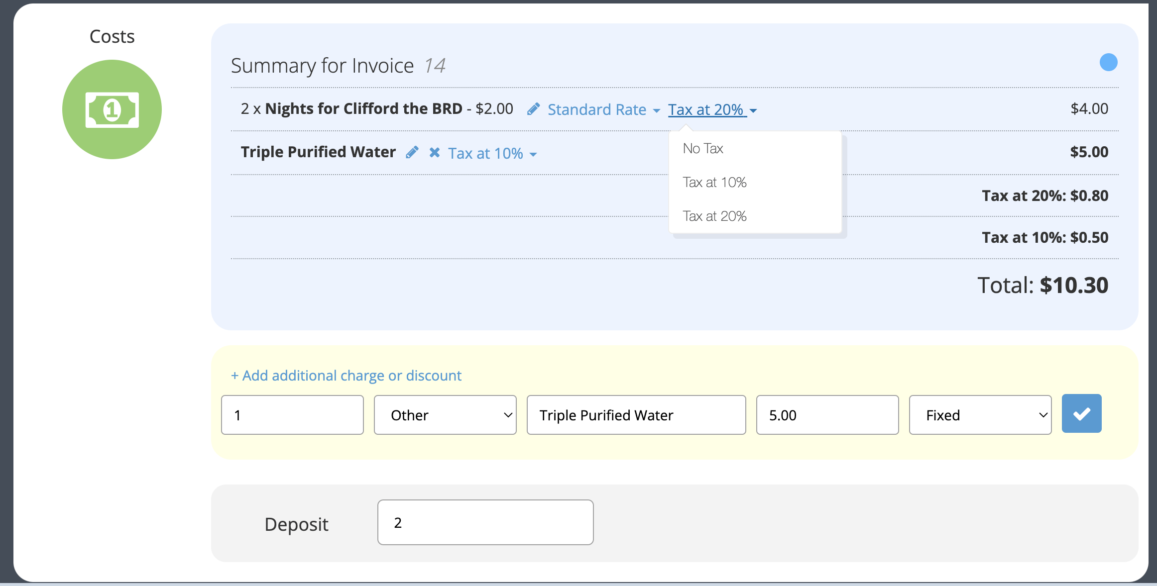 Managing Tax/Vat Rates Revelation Pets