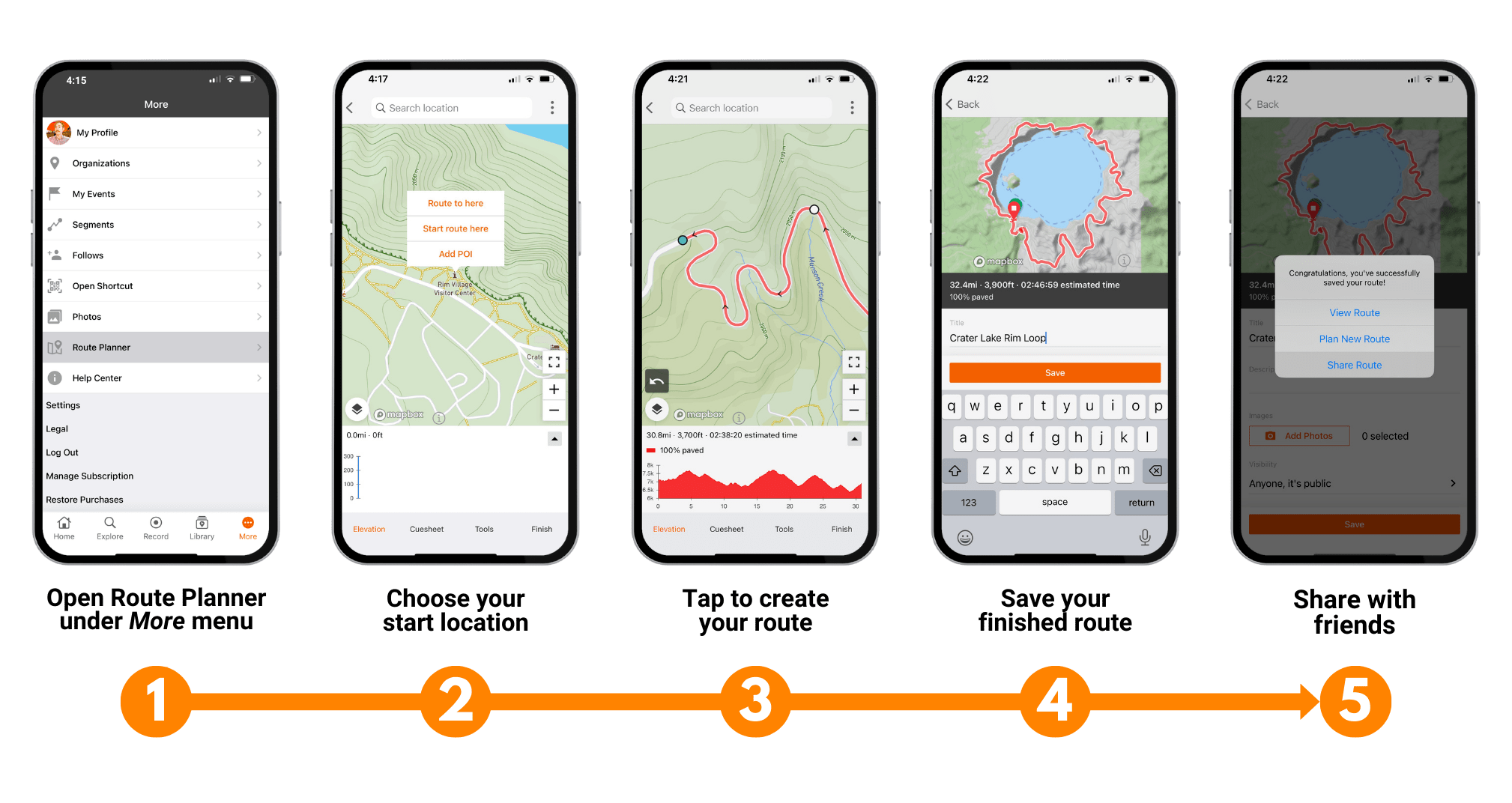 Quick Start Guide for Mobile Ride with GPS Help Center
