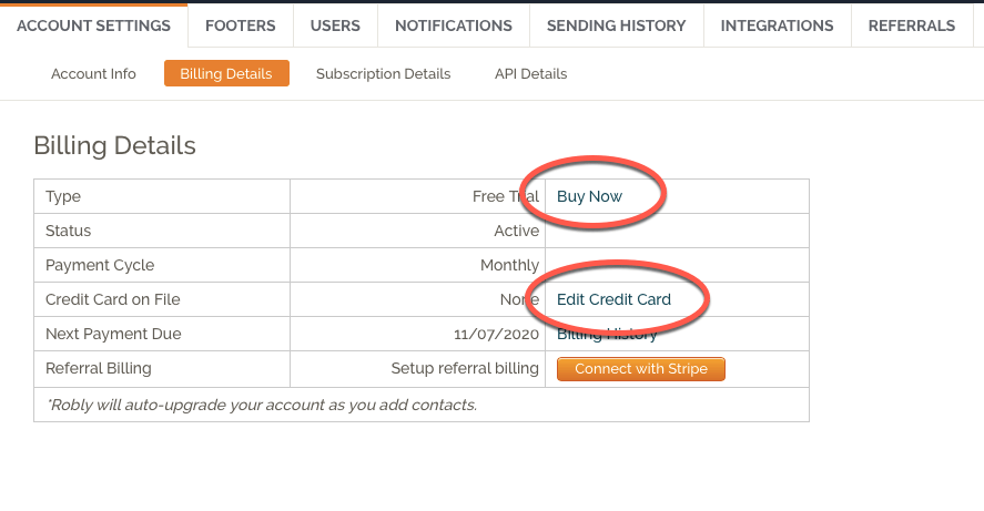 Where do I enter or edit my credit card information