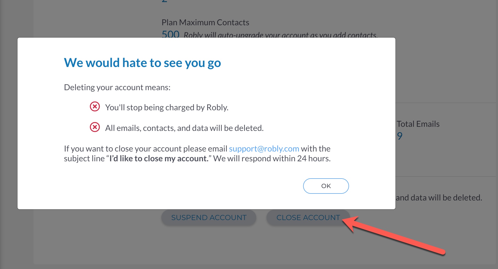 How do I cancel or suspend my account? – support.robly.com