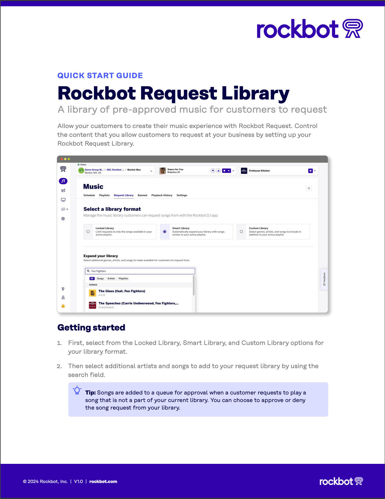 Rockbot Request Quick Start Guide – Rockbot Support