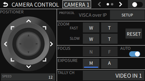 VR-6HD: Set Up and Control PTZ Cameras – Roland Corporation