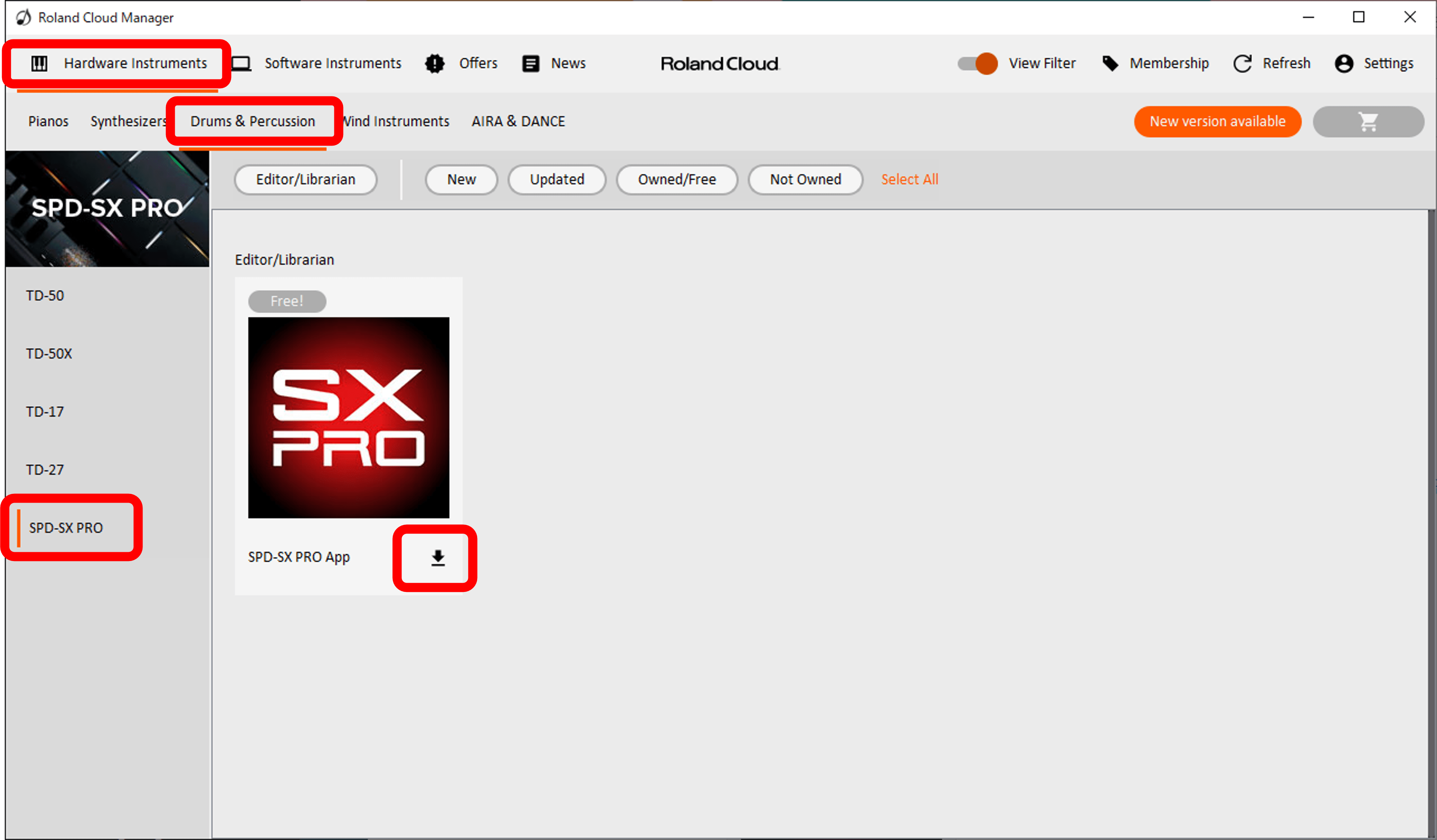 SPD-SX PRO: How do I download the SPD-SX PRO APP? – Roland Corporation