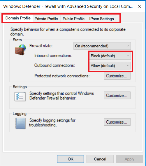 Firewall settings for the Input Manager and Output Manager Roland DG Care