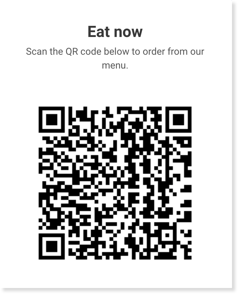From QR code to production areas with mobile food & beverage ordering