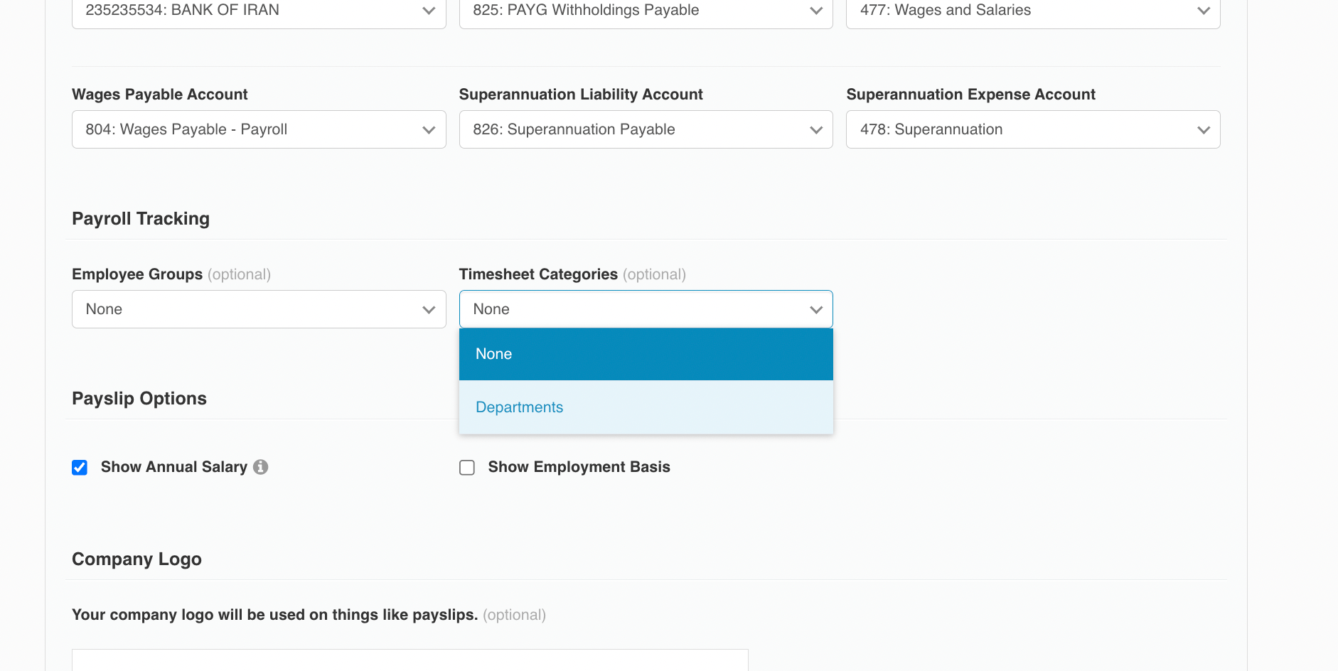 Setting Up Xero Tracking Codes for Sites or Positions RosterElf
