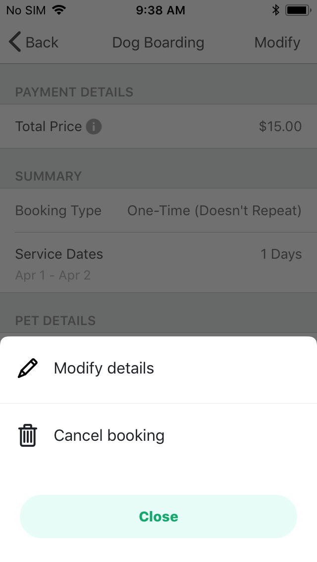What if I need to cancel a booking? Help Center