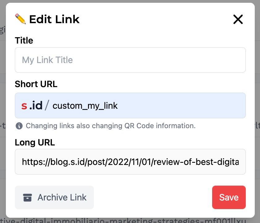 How to customize your S.id shortlink name Help Center S.id The Shortest Link Shortener and