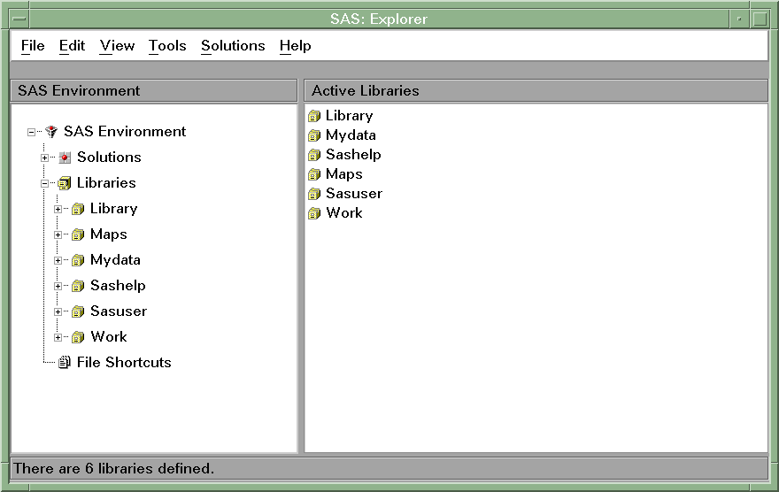 Setting Up SAS Files Setting Up SAS Files Getting Started with SAS