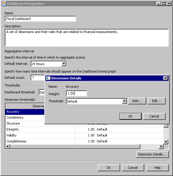 Creating Dashboards, Dimensions, and Thresholds