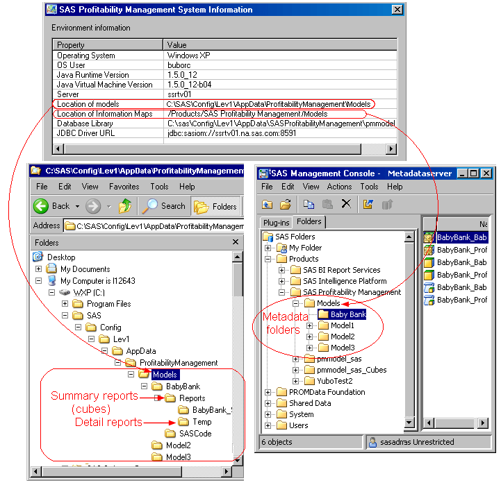 Server Configuration Folders Tab and Metadata Tab