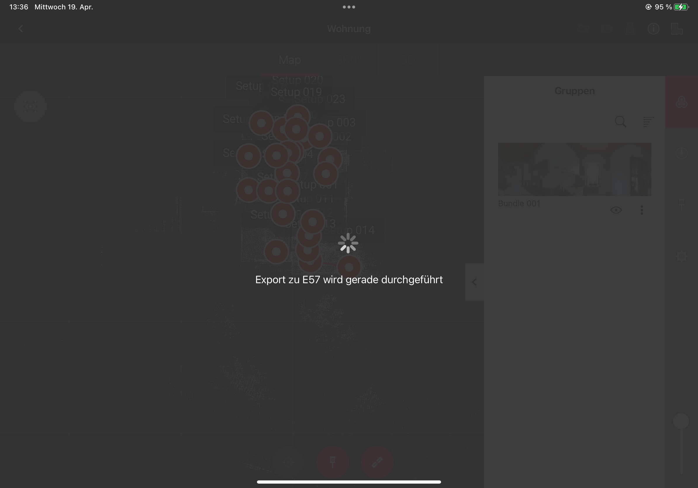 E57 Export Field App und auf dem PC sichern – Scanner2GO 3D-Scanner und