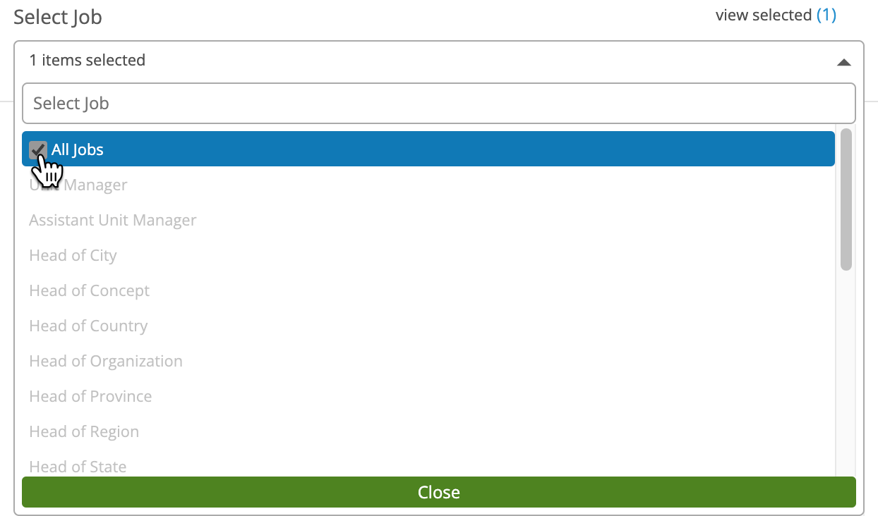 Include "Without Job" in Onboarding Schoox Support Center