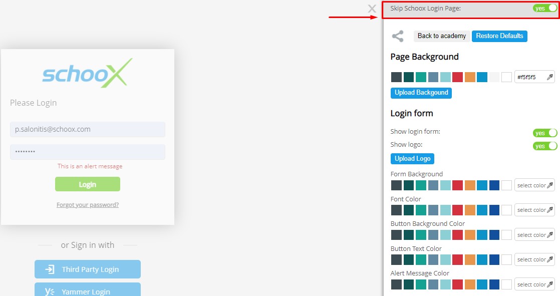 Skipping the Schoox Login Page by Utilizing SSO (Single SignOn