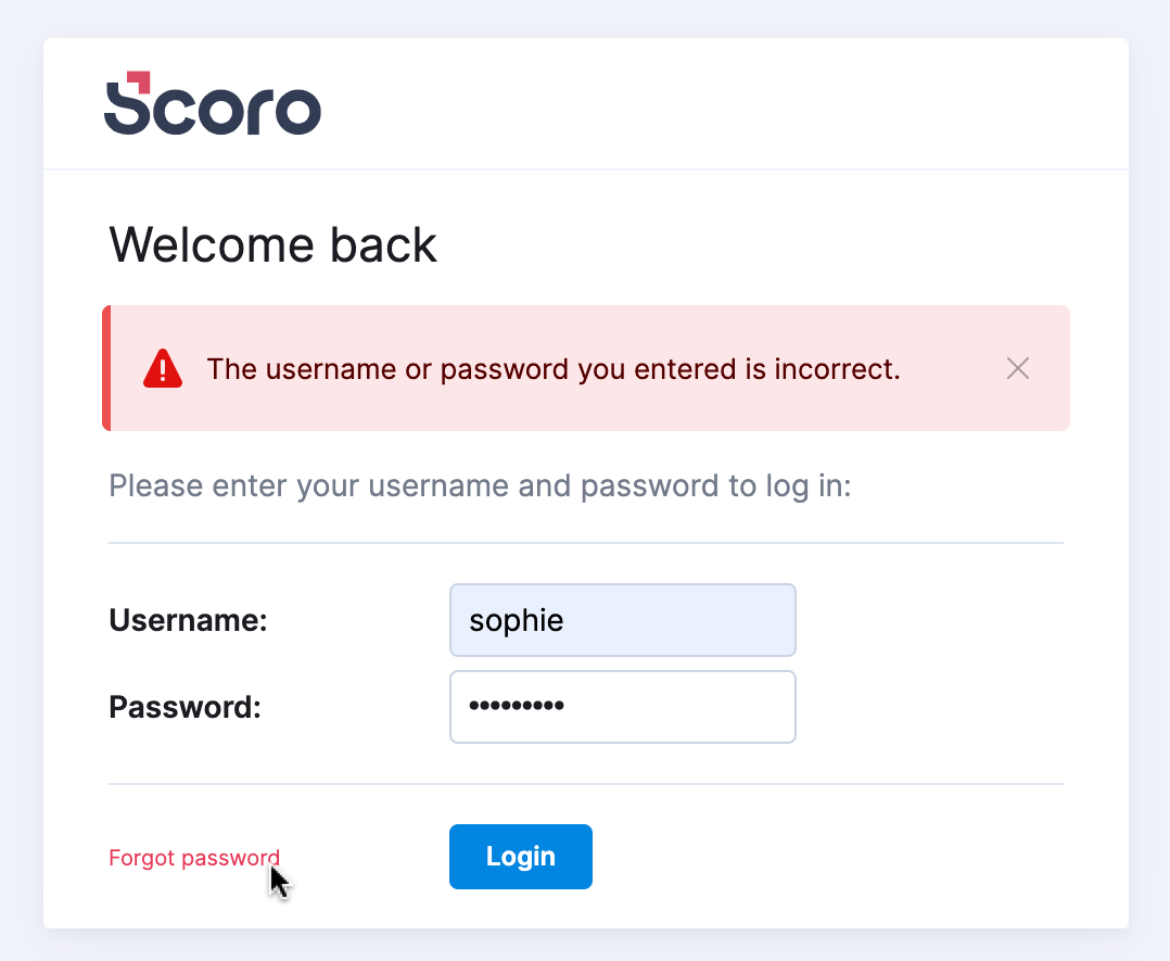 How to reset my password? Scoro Help Center