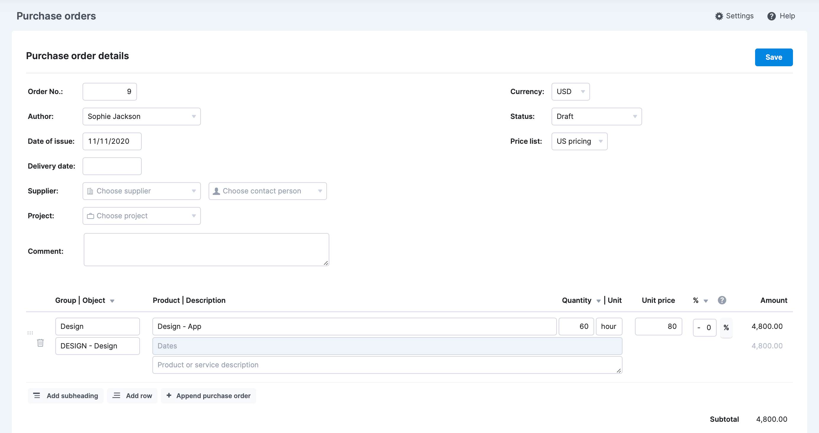 Turning a quote into a purchase order Scoro Help Center