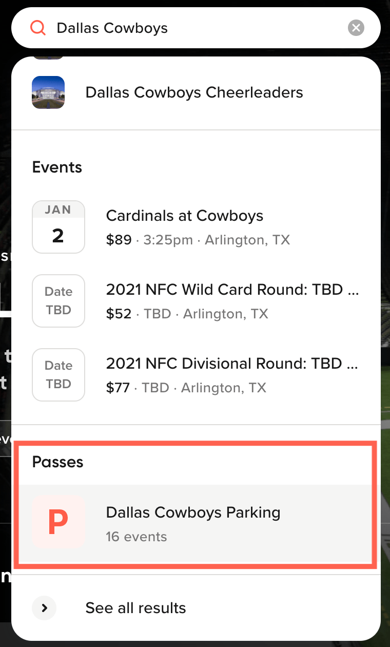 How do I buy parking passes? SeatGeek