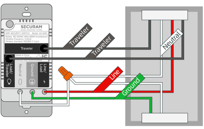 Installation tips: Install SH-SS01 as a 3-way switch – SECURAM Systems