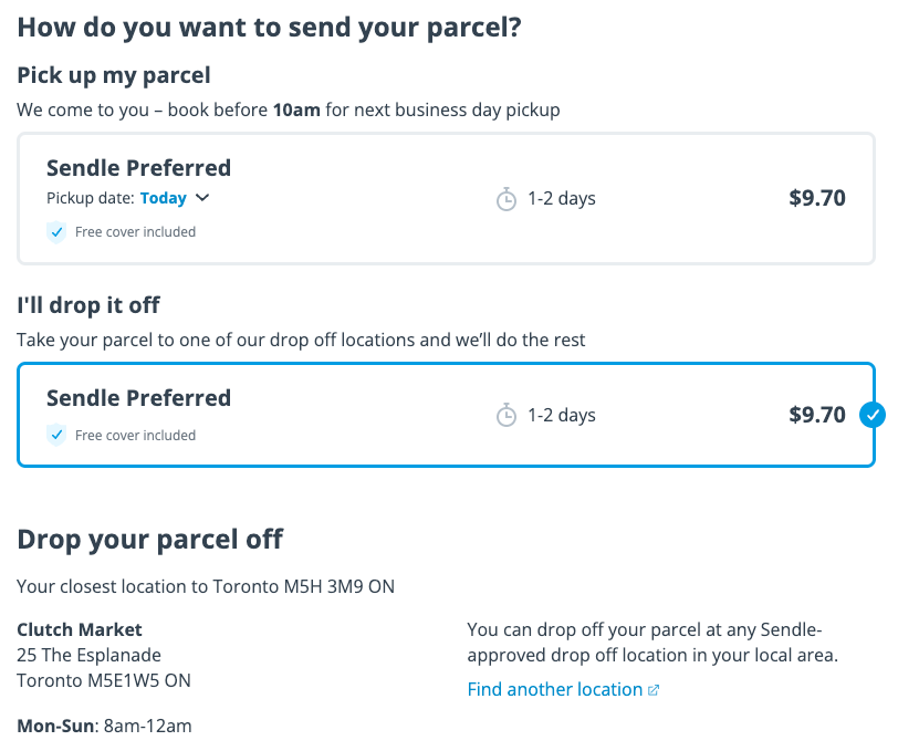 Sendle drop off explained Sendle Support CA