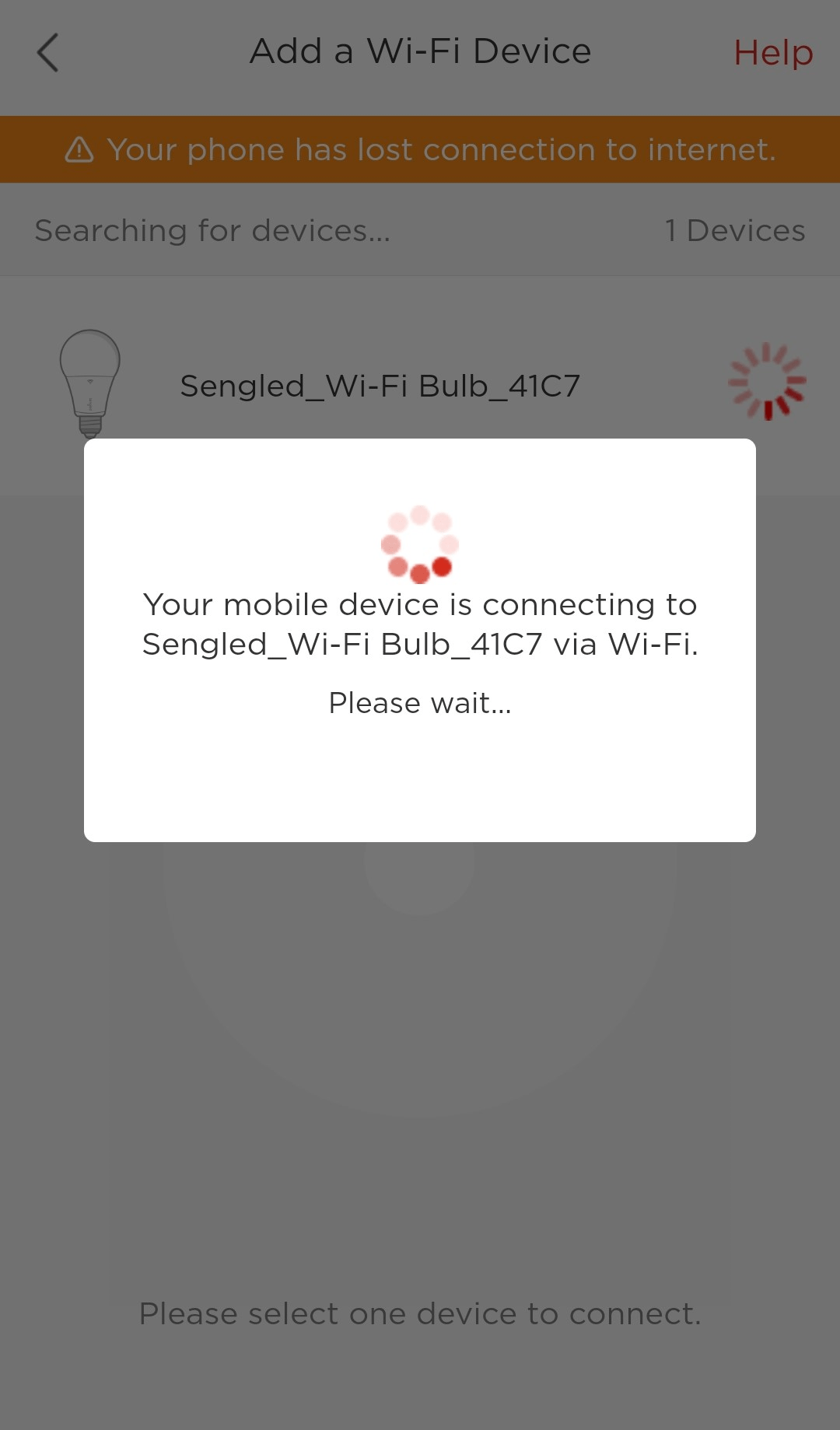 Adding a Sengled Smart Wi-Fi LED Bulb or Accessory (Android Setup