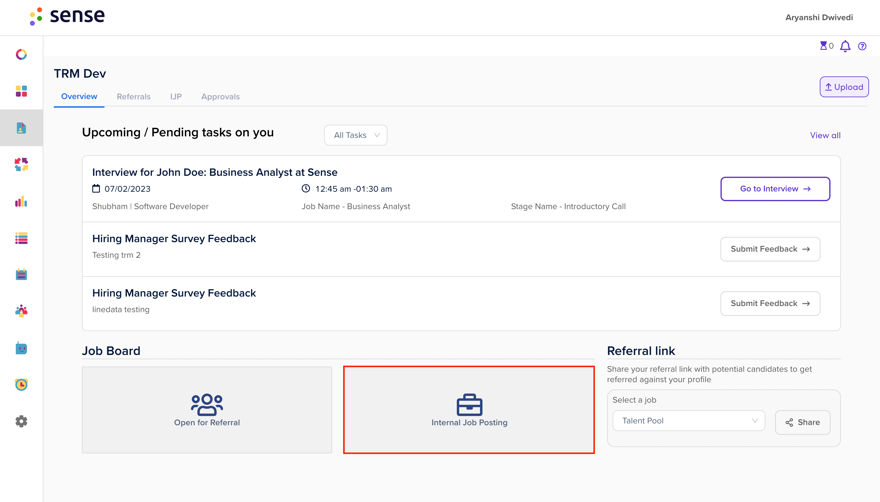 Using Employee Portal SenseHQ