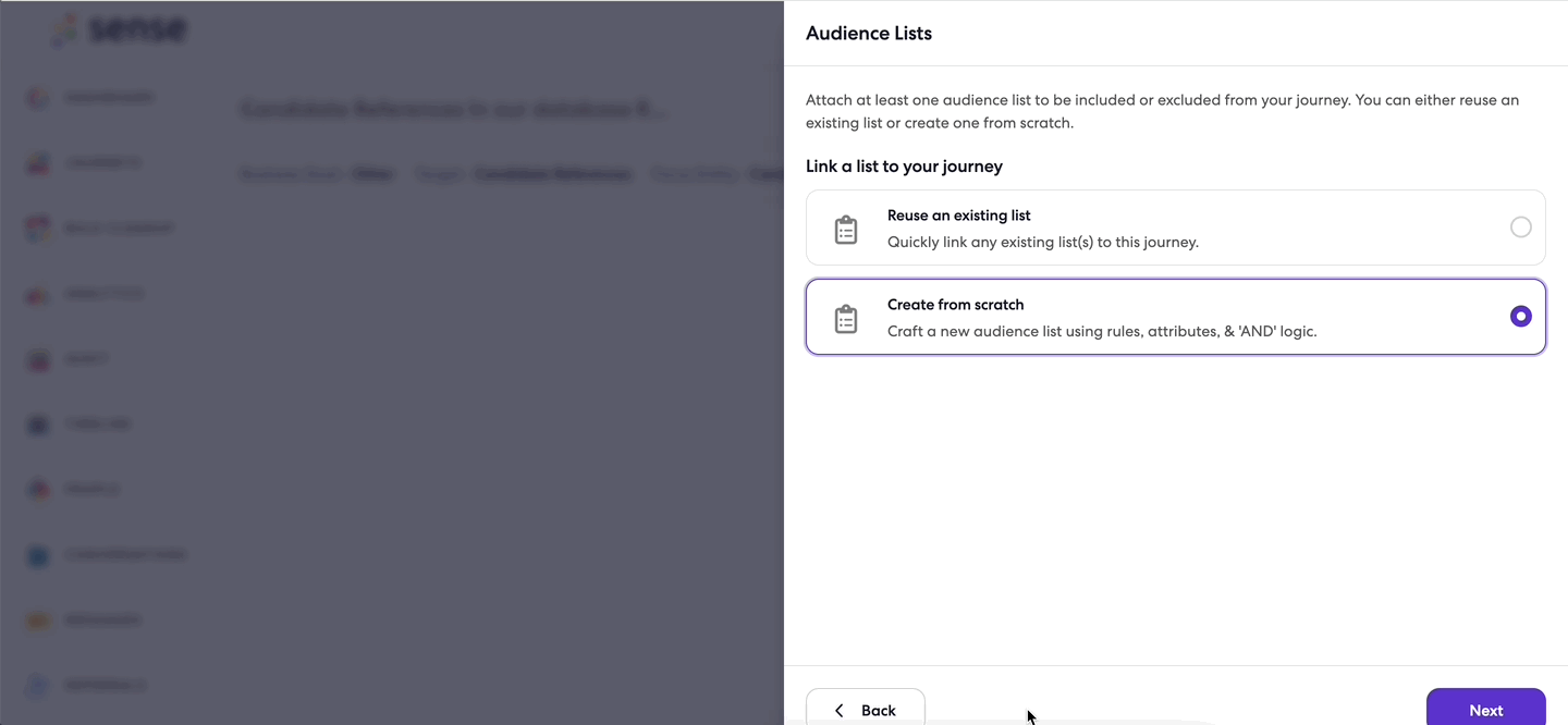 Audience Builder 2.0 SenseHQ