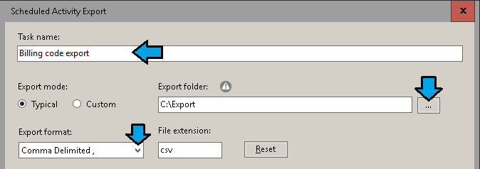 Exporting billing code or user account data Argos support