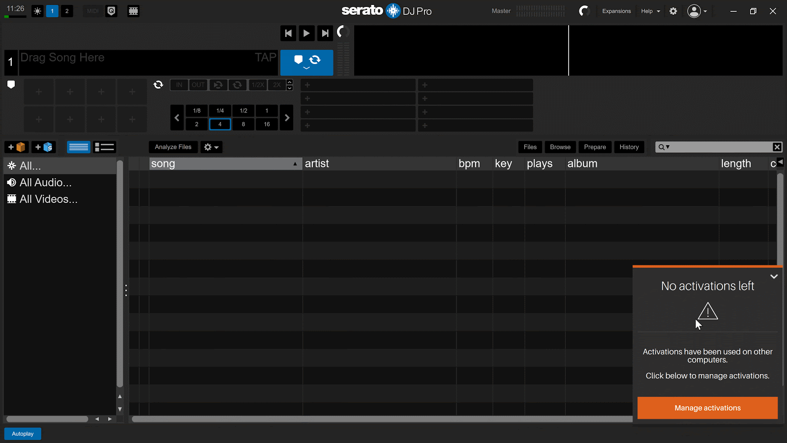 Manage Serato DJ Pro Activations Serato Support