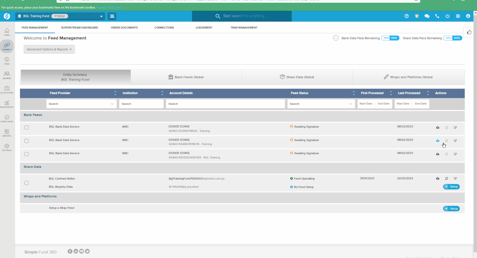Westpac Bank Data Simple Fund 360 Knowledge Centre
