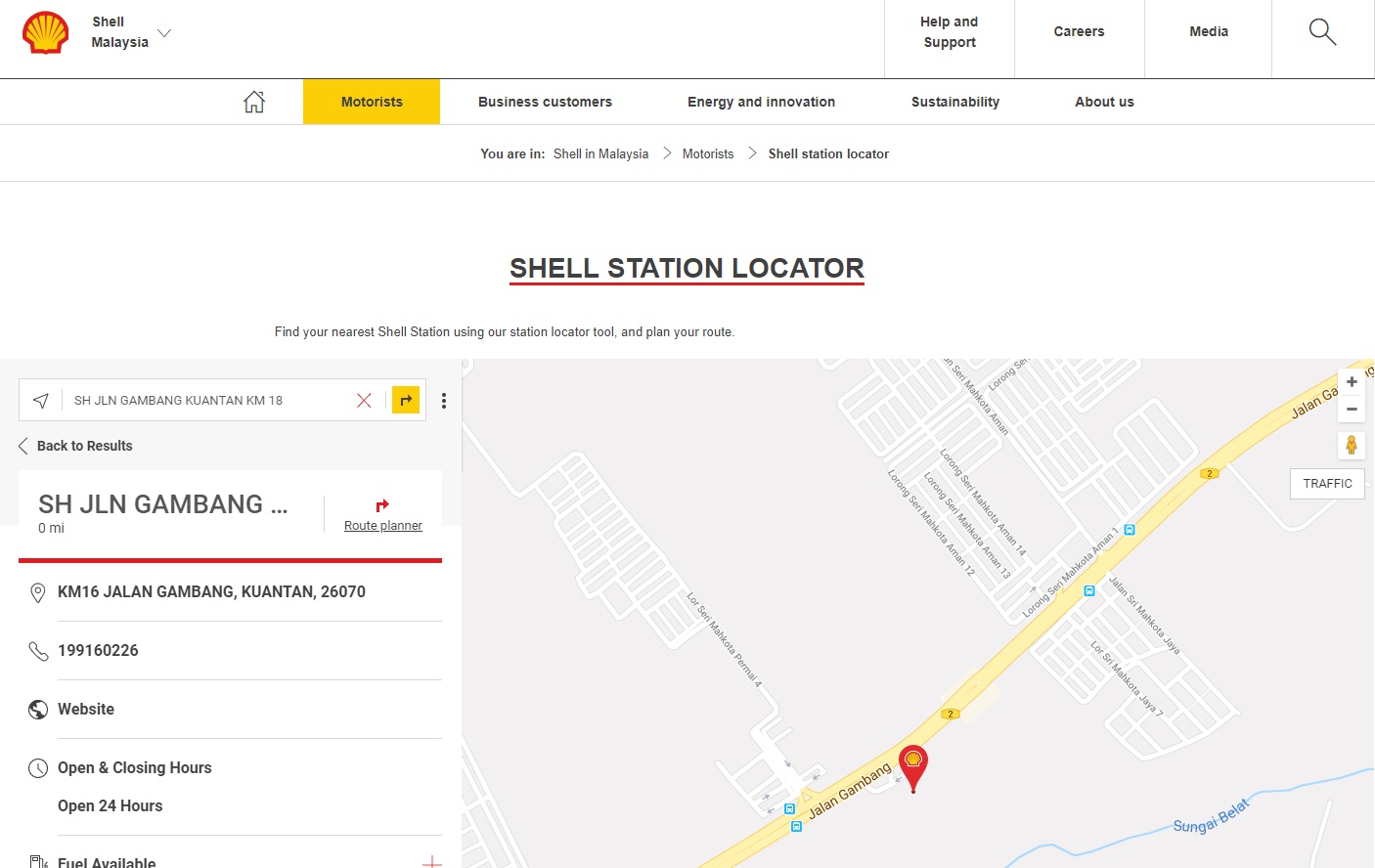 How can I find the opening hours of Shell stations? Shell