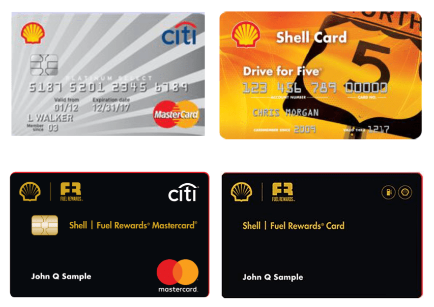 What are the types of payment and wallet accepted in the Shell App? Shell