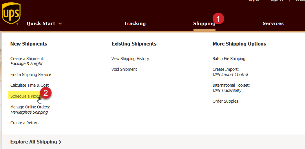 UPS Schedule a Pickup on ShipWorks(01)