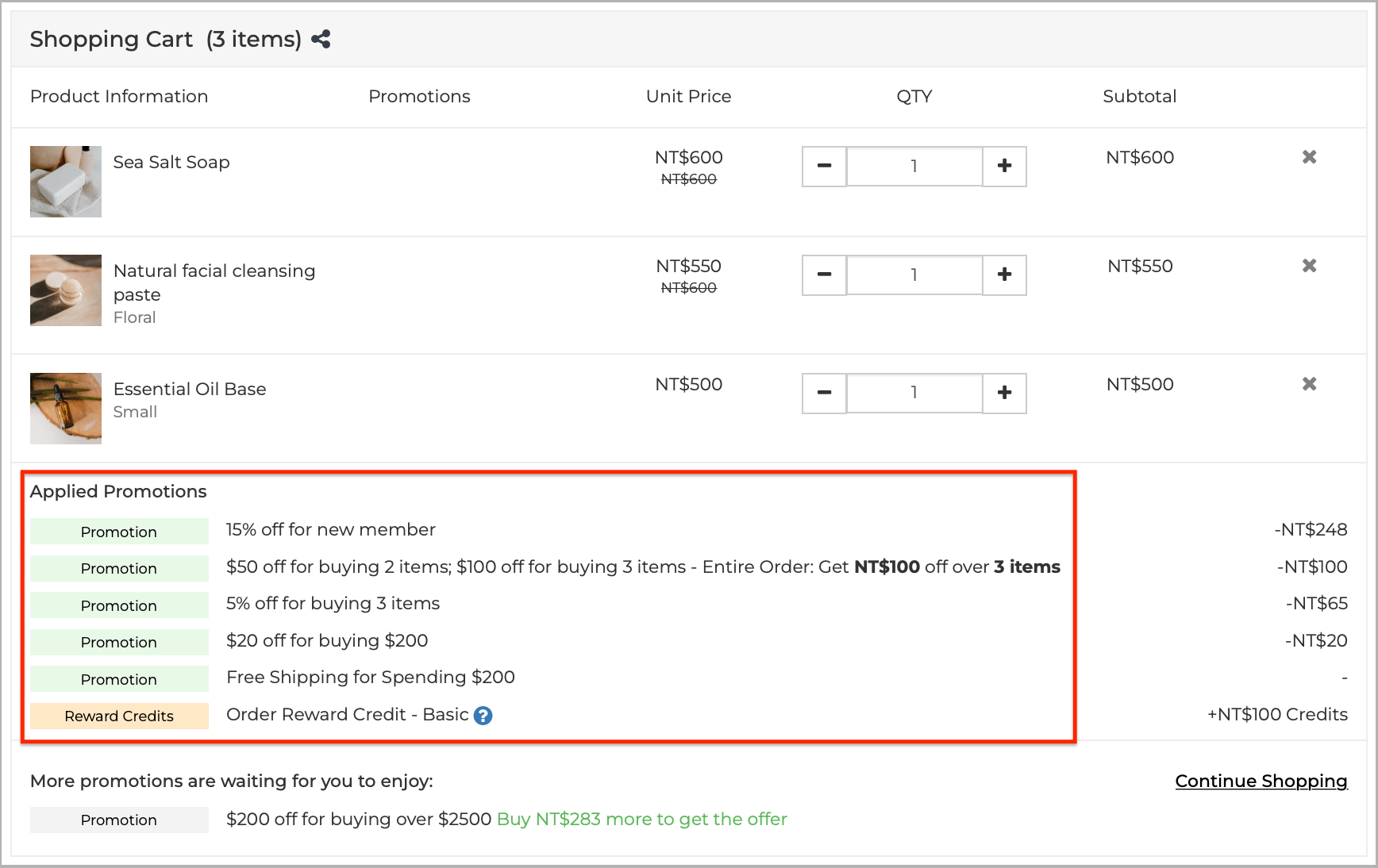 OrderLevel Discount Settings SHOPLINE Help Center