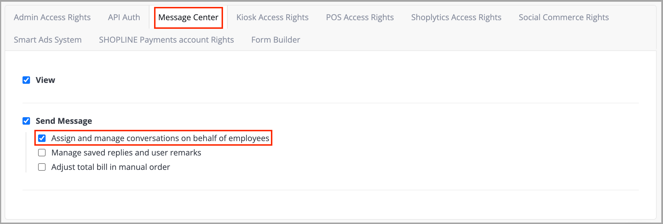 Customer Message Settings Message Center SHOPLINE Help Center