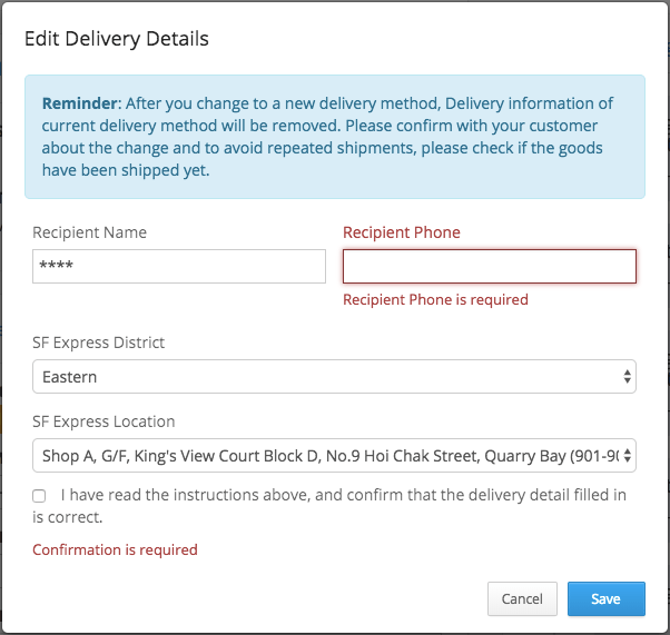 Change Delivery Method After Placing Order SHOPLINE Help Center