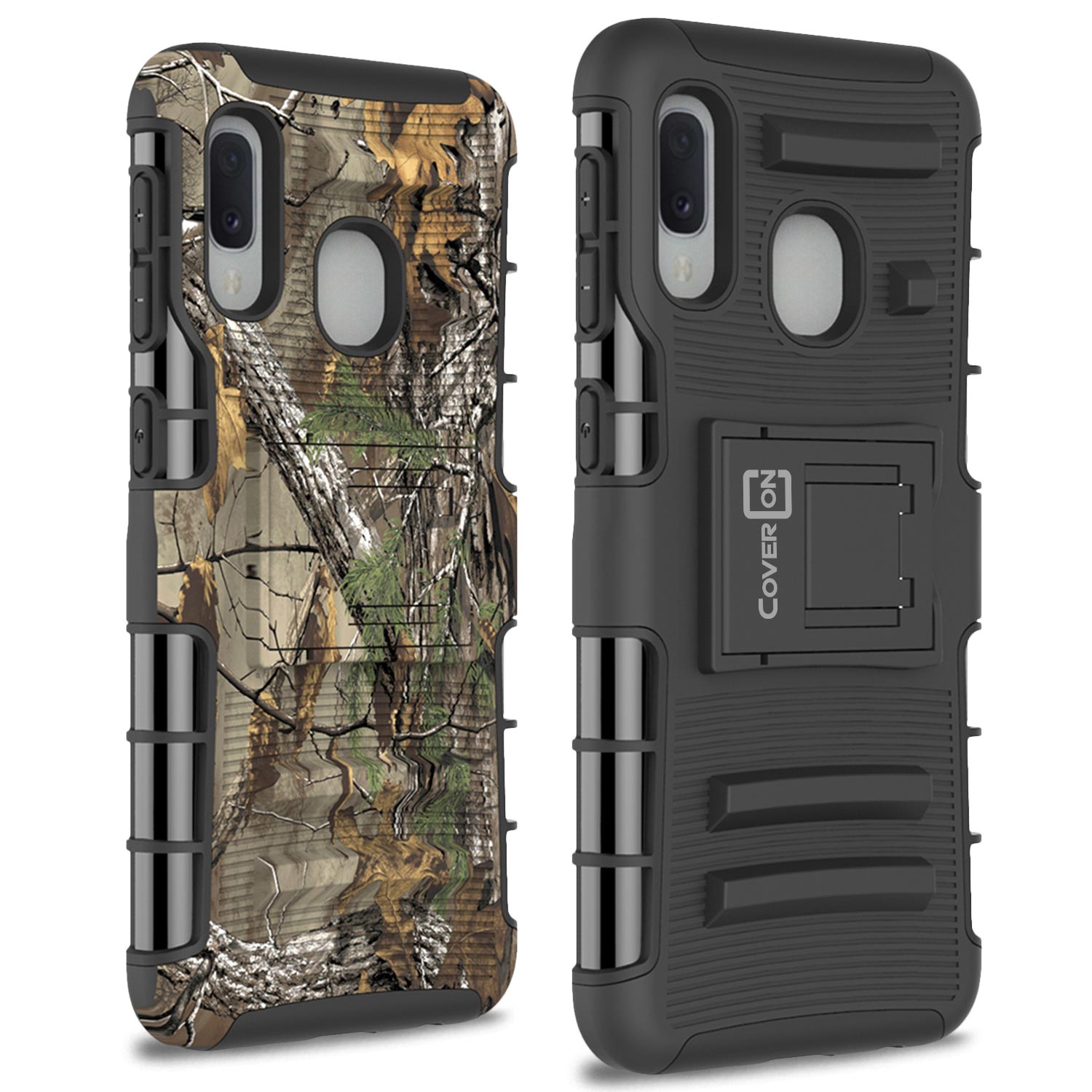 CoverON Samsung Galaxy A10e Holster Case with Belt Clip Kickstand Phone