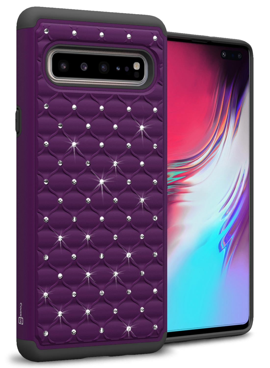 For Samsung Galaxy S10 5G Case Rhinestone Diamond Bling Hard Slim Phone