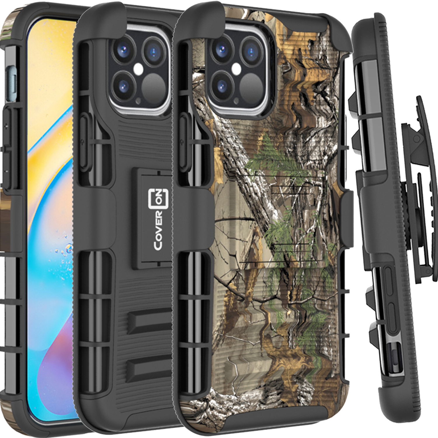 For Apple iPhone 12 Pro Max Belt Clip Holster Heavy Duty Shockproof
